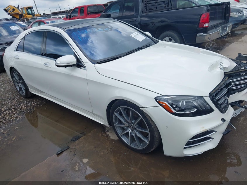 2019 Mercedes-benz S-klasse VIN WDDUG6GBXKA444934 IAAI salvage auction — FRONT END, Original (Texas), sold $13,300 on 2026-08-14 (photo 1)