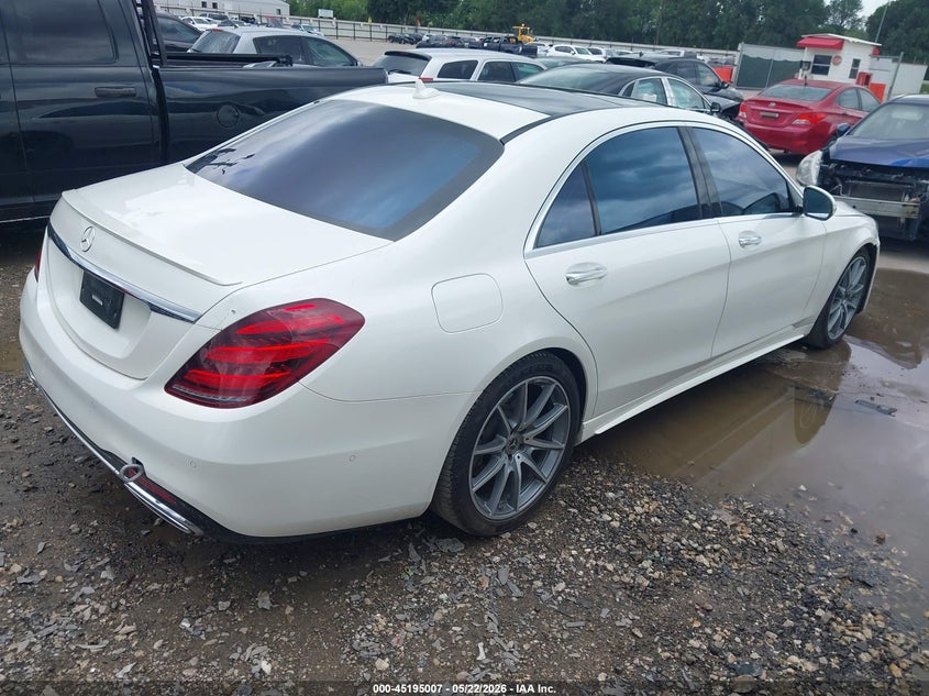 2019 Mercedes-benz S-klasse VIN WDDUG6GBXKA444934 IAAI salvage auction — FRONT END, Original (Texas), sold $13,300 on 2026-08-14 (photo 4)