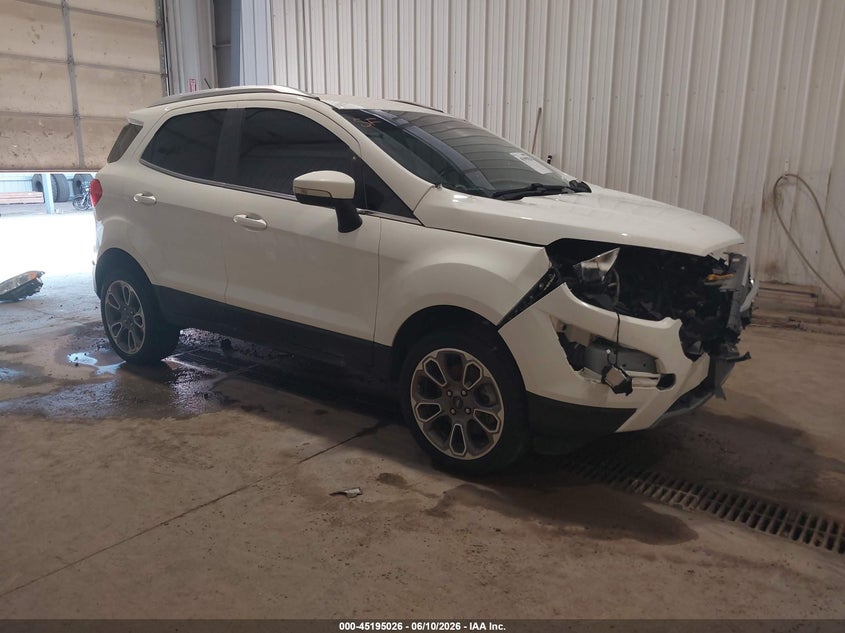 2020 Ford Ecosport VIN MAJ6S3KL3LC361440 IAAI salvage auction — FRONT END, Regular (South Dakota), sold $500 on 2026-07-28 (photo 1)