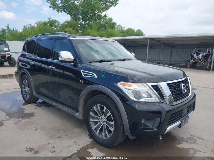 2018 Nissan Armada VIN JN8AY2ND0J9055103 IAAI salvage auction — HAIL, Original (Texas), sold $6,450 on 2026-07-22 (photo 1)