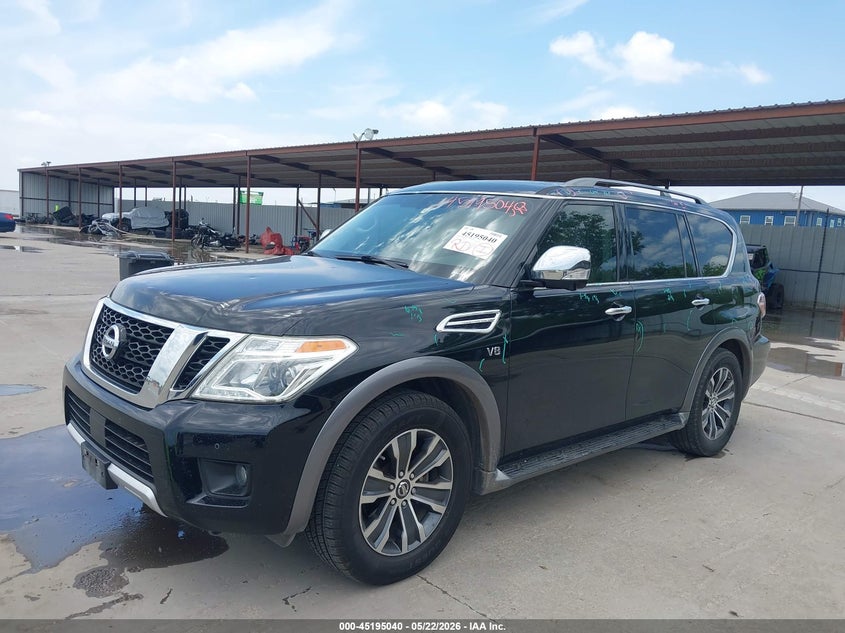 2018 Nissan Armada VIN JN8AY2ND0J9055103 IAAI salvage auction — HAIL, Original (Texas), sold $6,450 on 2026-07-22 (photo 2)