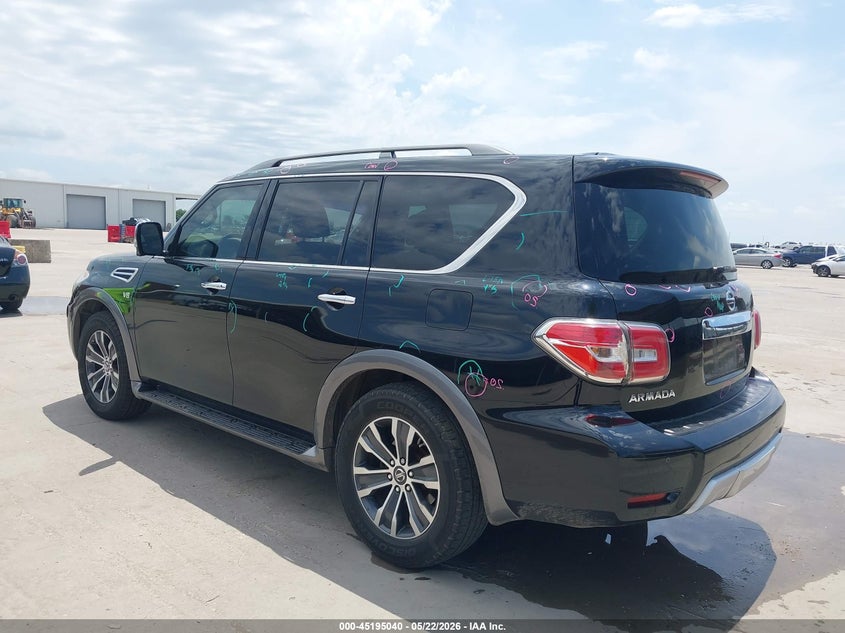 2018 Nissan Armada VIN JN8AY2ND0J9055103 IAAI salvage auction — HAIL, Original (Texas), sold $6,450 on 2026-07-22 (photo 3)