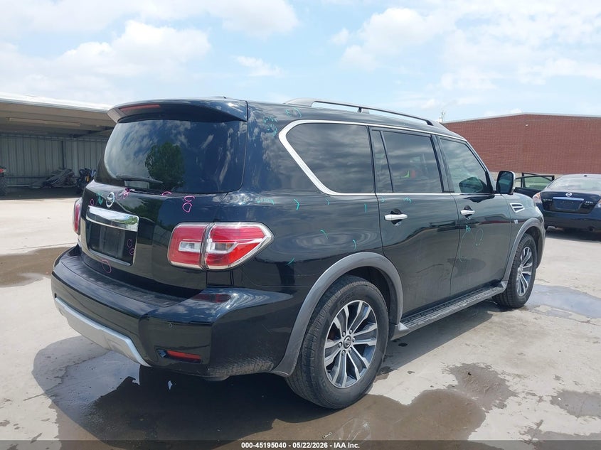 2018 Nissan Armada VIN JN8AY2ND0J9055103 IAAI salvage auction — HAIL, Original (Texas), sold $6,450 on 2026-07-22 (photo 4)