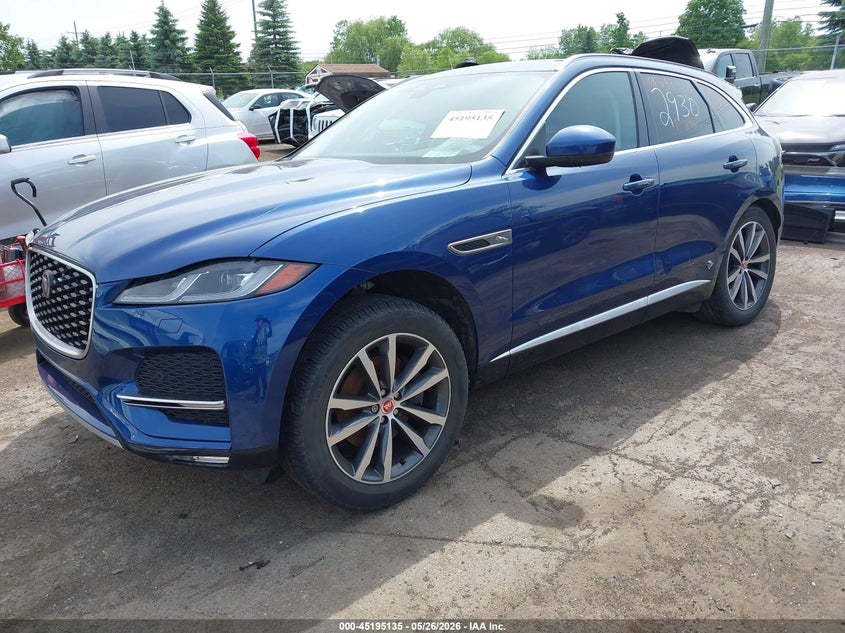 2022 Jaguar F-pace VIN SADCJ2EX1NA702930 IAAI salvage auction — RIGHT REAR, Clear (Michigan), sold $9,400 on 2026-07-30 (photo 2)