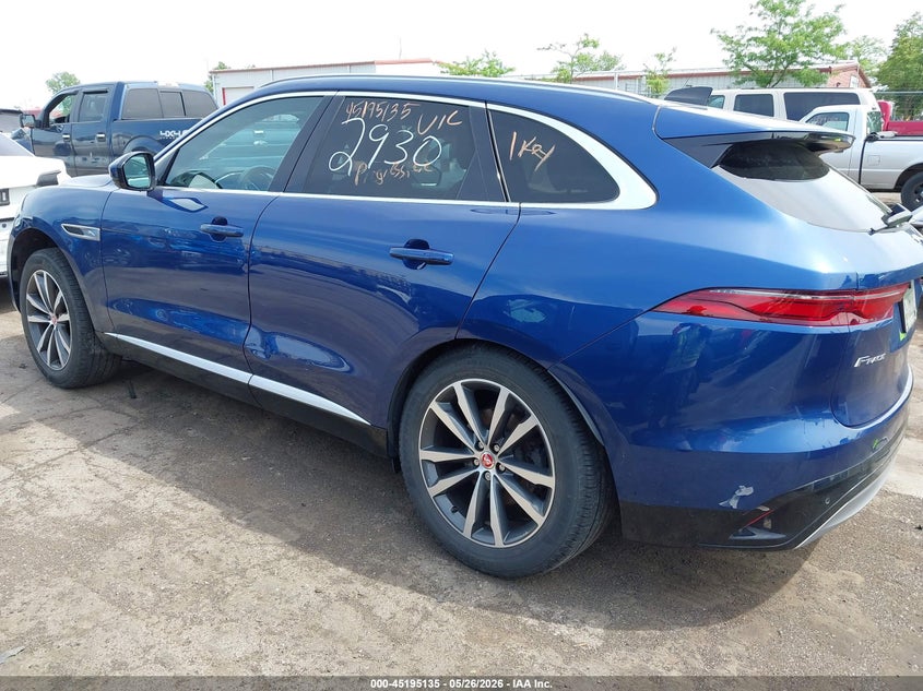 2022 Jaguar F-pace VIN SADCJ2EX1NA702930 IAAI salvage auction — RIGHT REAR, Clear (Michigan), sold $9,400 on 2026-07-30 (photo 3)