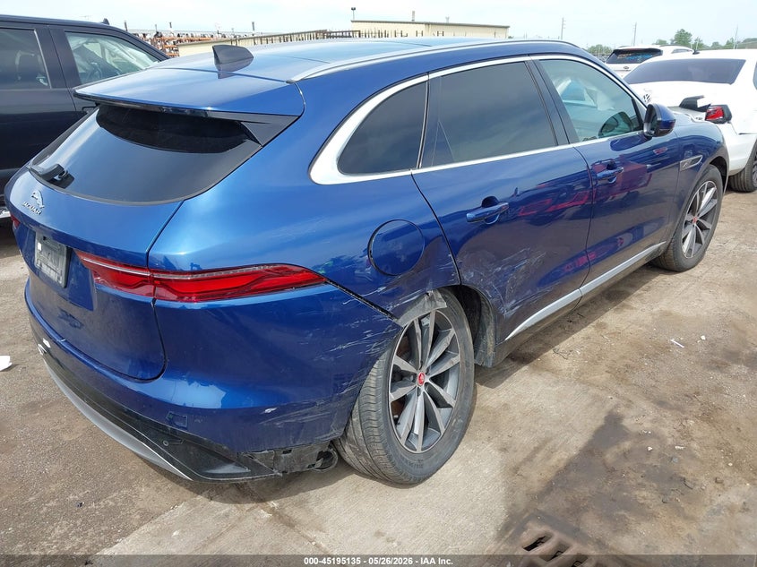 2022 Jaguar F-pace VIN SADCJ2EX1NA702930 IAAI salvage auction — RIGHT REAR, Clear (Michigan), sold $9,400 on 2026-07-30 (photo 4)