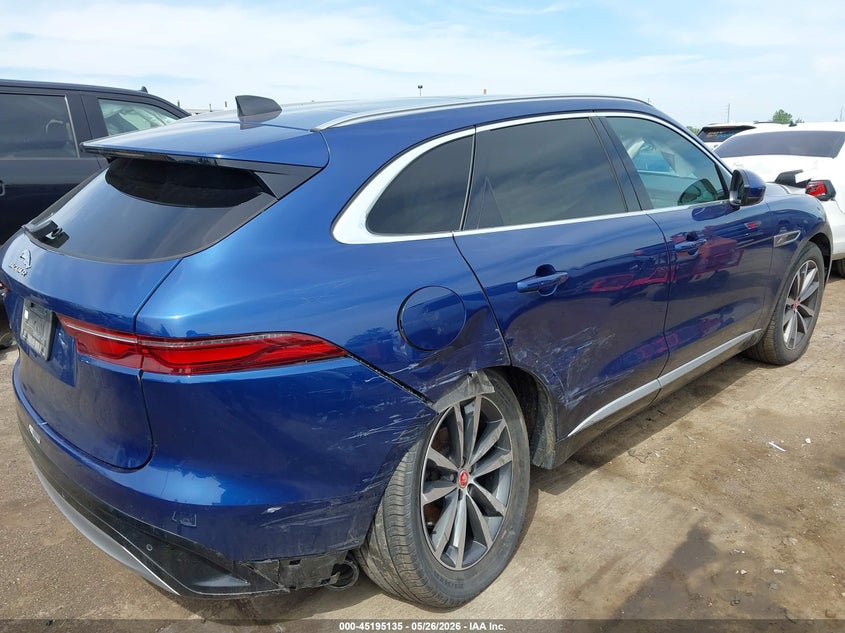 2022 Jaguar F-pace VIN SADCJ2EX1NA702930 IAAI salvage auction — RIGHT REAR, Clear (Michigan), sold $9,400 on 2026-07-30 (photo 6)
