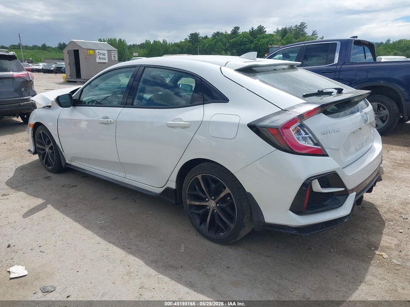2021 Honda Civic VIN SHHFK7H99MU417462 IAAI salvage auction — FRONT END, Salvage Title, sold $6,100 on 2026-07-12 (photo 3)