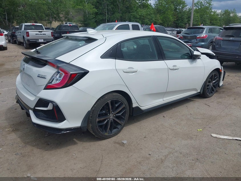 2021 Honda Civic VIN SHHFK7H99MU417462 IAAI salvage auction — FRONT END, Salvage Title, sold $6,100 on 2026-07-12 (photo 4)