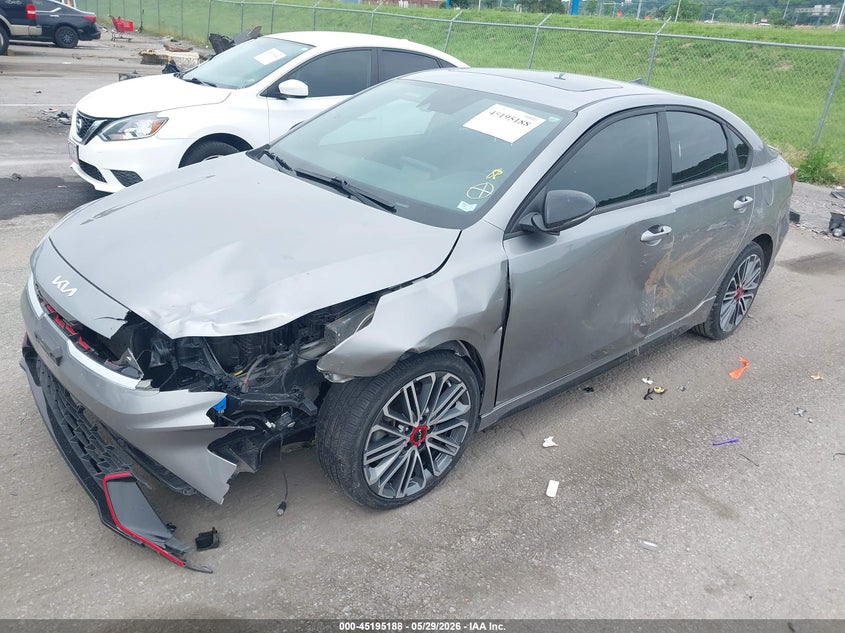 2022 Kia Forte VIN 3KPF44AC5NE476483 IAAI salvage auction — FRONT END, Salvage Title, sold $3,000 on 2026-07-28 (photo 2)