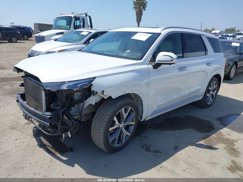 2021 Hyundai Palisade VIN KM8R5DHE4MU277387 IAAI salvage auction — FRONT END, Salvage (California), sold $10,950 on 2026-07-22 (photo 2)