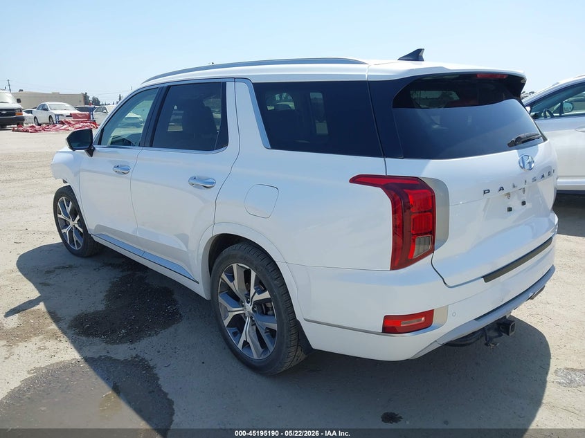 2021 Hyundai Palisade VIN KM8R5DHE4MU277387 IAAI salvage auction — FRONT END, Salvage (California), sold $10,950 on 2026-07-22 (photo 3)