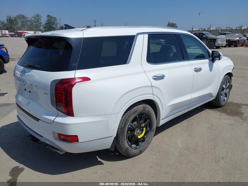 2021 Hyundai Palisade VIN KM8R5DHE4MU277387 IAAI salvage auction — FRONT END, Salvage (California), sold $10,950 on 2026-07-22 (photo 4)