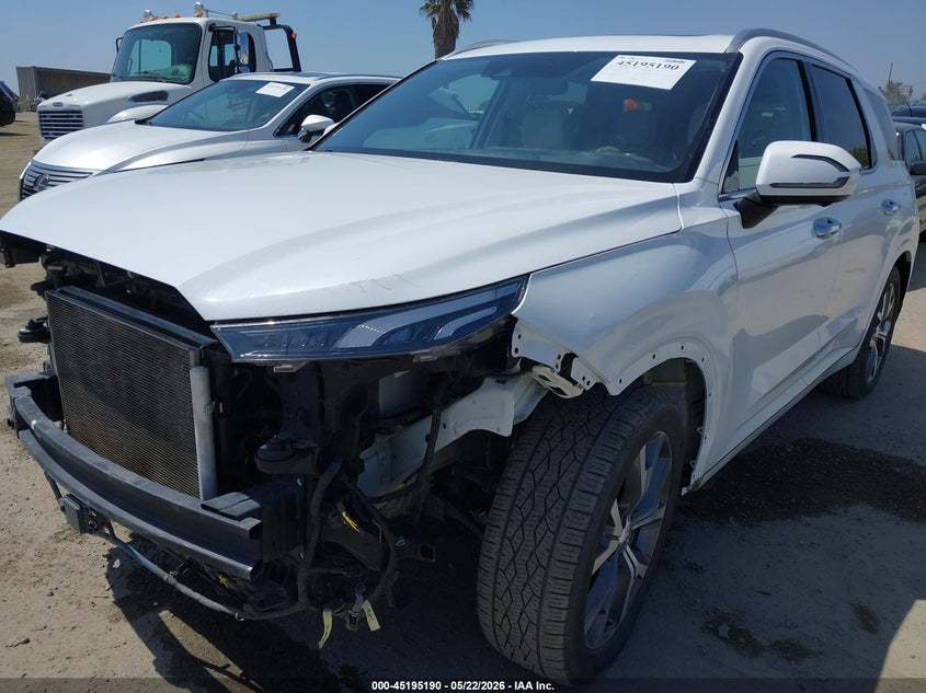2021 Hyundai Palisade VIN KM8R5DHE4MU277387 IAAI salvage auction — FRONT END, Salvage (California), sold $10,950 on 2026-07-22 (photo 6)