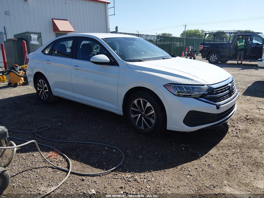 2023 Volkswagen Jetta VIN 3VW5M7BU7PM021693 IAAI salvage auction — HAIL, Salvage Title, sold $5,000 on 2026-07-09 (photo 1)