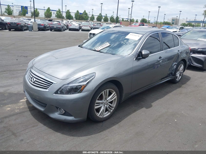 2010 Infiniti G VIN JN1CV6AP9AM407776 IAAI salvage auction — SIDE, Salvage Certificate (California), sold $2,550 on 2026-09-06 (photo 2)