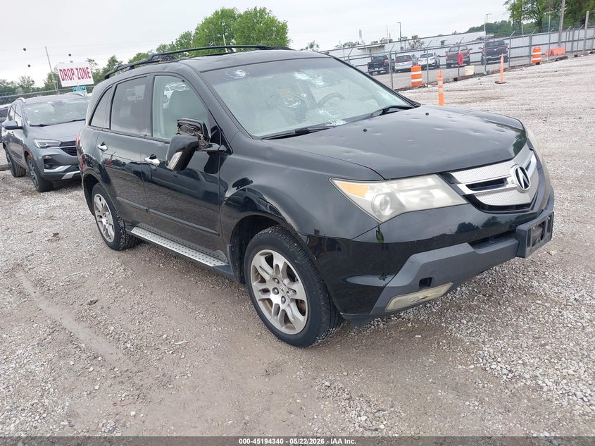 2008 Acura Mdx VIN 2HNYD28408H525538 IAAI salvage auction — HAIL, Clear (Missouri), sold $400 on 2026-07-27 (photo 1)