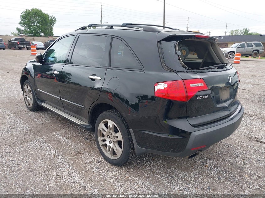 2008 Acura Mdx VIN 2HNYD28408H525538 IAAI salvage auction — HAIL, Clear (Missouri), sold $400 on 2026-07-27 (photo 3)
