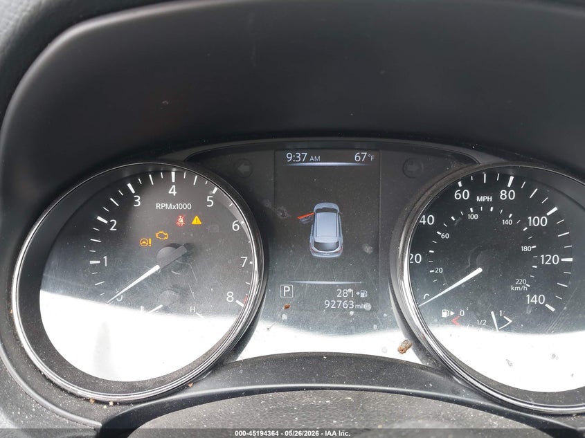 2017 Nissan Rogue VIN JN1BJ1CP8HW024076 IAAI salvage auction — FRONT & REAR, Salvage Title, sold $1,550 on 2026-07-24 (photo 7)