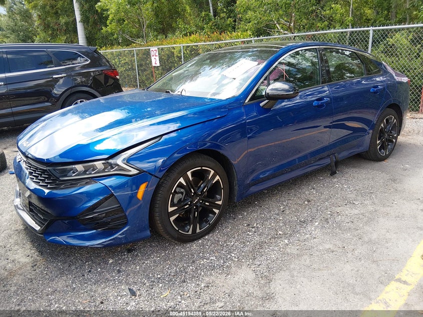 2022 Kia K5 VIN 5XXG64J27NG098809 IAAI salvage auction — FRONT END, Rebuildable (Florida), sold $4,500 on 2026-07-27 (photo 2)