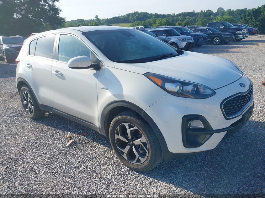 2020 Kia Sportage VIN KNDPMCAC9L7741093 IAAI salvage auction — HAIL, Clear (Missouri), sold $2,300 on 2026-07-27 (photo 1)