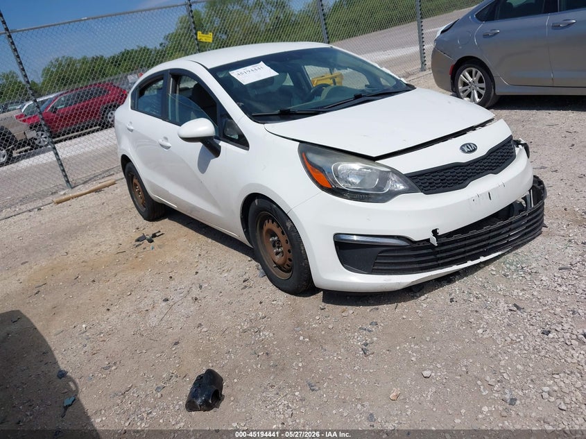 2017 Kia Rio VIN KNADM4A37H6025621 IAAI salvage auction — SIDE, Salvage Title, sold $525 on 2026-07-07 (photo 1)