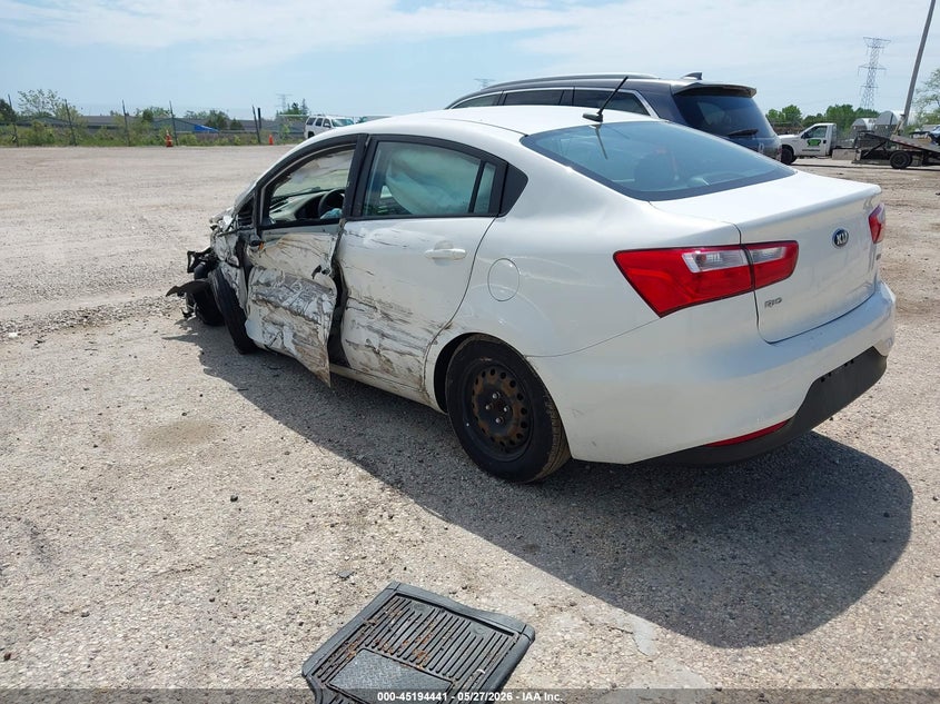 2017 Kia Rio VIN KNADM4A37H6025621 IAAI salvage auction — SIDE, Salvage Title, sold $525 on 2026-07-07 (photo 3)