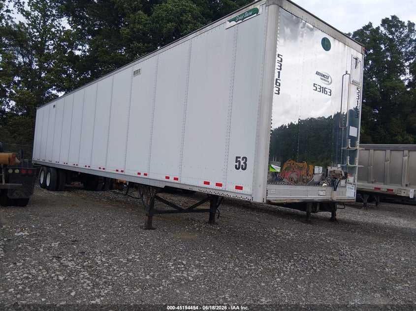 2011 Great dane trailers Unknown VIN 1GRAP0620BT555854 IAAI salvage auction — REAR END, Clear (Tennessee), sold $1,950 on 2026-07-31 (photo 1)