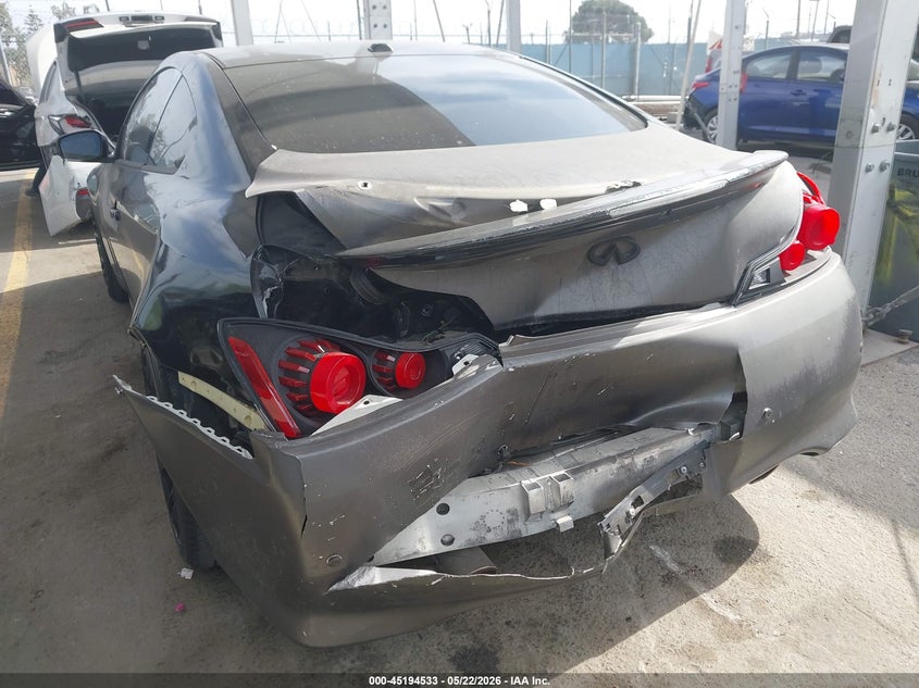 2013 Infiniti G VIN JN1CV6EK5DM900793 IAAI salvage auction — REAR END, Salvage (California), sold $2,050 on 2026-07-08 (photo 6)