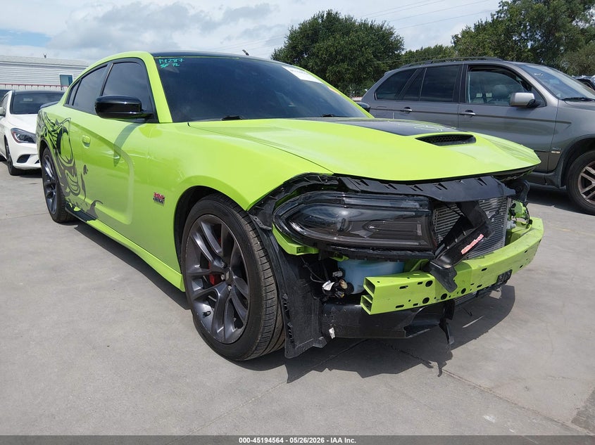 2023 Dodge Charger VIN 2C3CDXGJ9PH627248 IAAI salvage auction — FRONT END, Original (Texas), sold $23,700 on 2026-07-28 (photo 1)