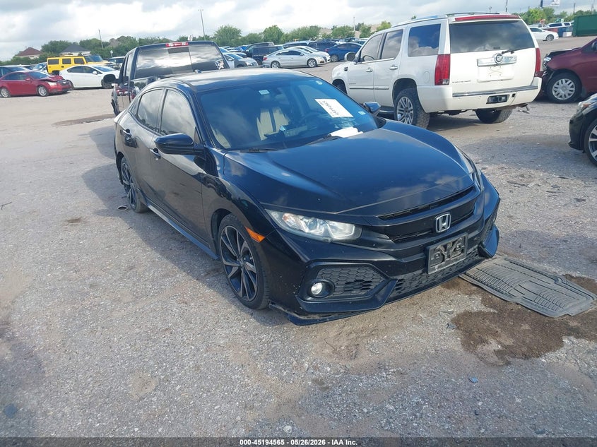 2018 Honda Civic VIN SHHFK7H46JU207708 IAAI salvage auction — REAR END, Salvage (Texas), sold $5,750 on 2026-07-15 (photo 1)