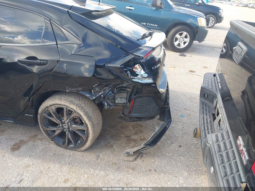 2018 Honda Civic VIN SHHFK7H46JU207708 IAAI salvage auction — REAR END, Salvage (Texas), sold $5,750 on 2026-07-15 (photo 6)