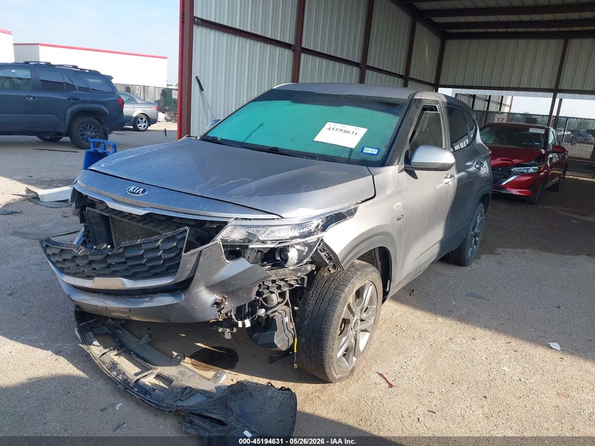 2021 Kia Seltos VIN KNDEPCAA4M7049449 IAAI salvage auction — FRONT END, Original (Texas), sold $3,900 on 2026-08-01 (photo 2)