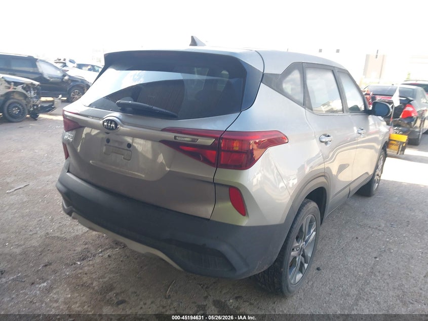 2021 Kia Seltos VIN KNDEPCAA4M7049449 IAAI salvage auction — FRONT END, Original (Texas), sold $3,900 on 2026-08-01 (photo 4)