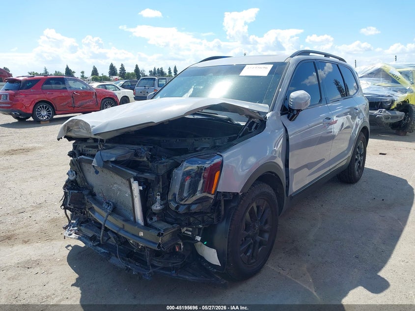 2025 Kia Telluride VIN 5XYP5DGC8SG632460 IAAI salvage auction — FRONT END, Salvage Title, sold $15,525 on 2026-07-14 (photo 2)