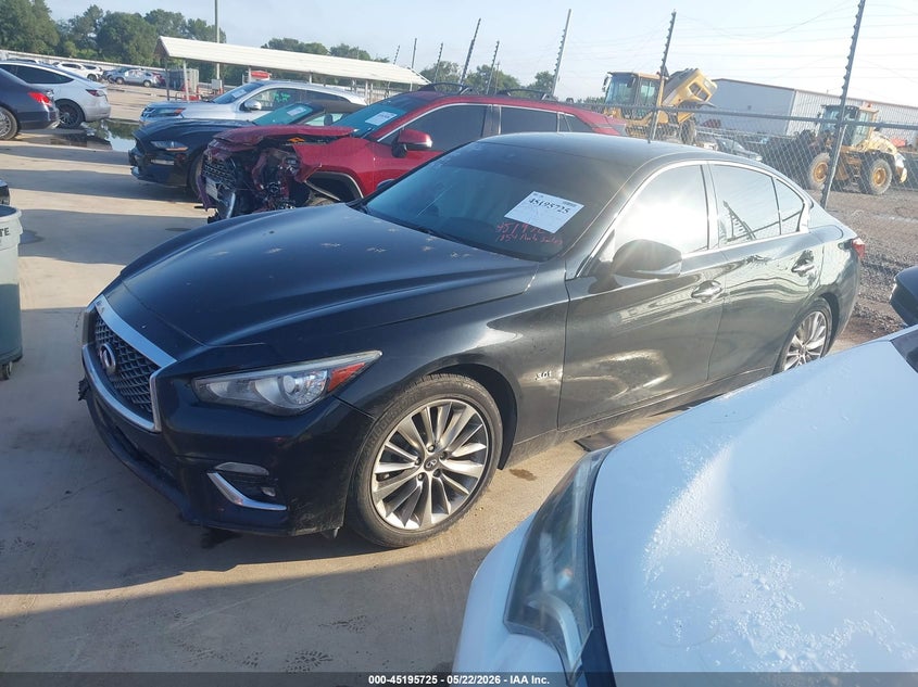 2019 Infiniti Q50 VIN JN1EV7AP8KM515273 IAAI salvage auction — REPOSSESSION, Original (Texas), sold $2,150 on 2026-07-14 (photo 2)