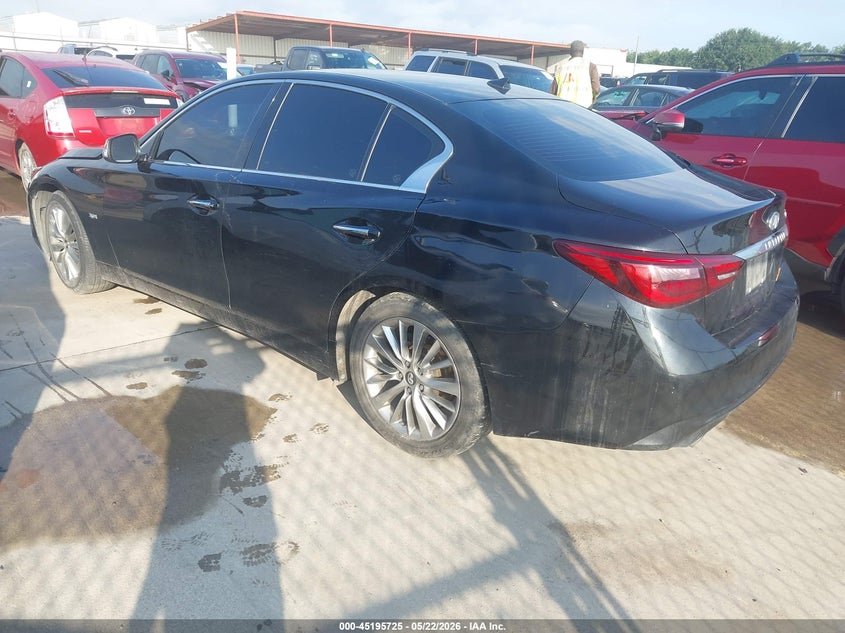 2019 Infiniti Q50 VIN JN1EV7AP8KM515273 IAAI salvage auction — REPOSSESSION, Original (Texas), sold $2,150 on 2026-07-14 (photo 3)