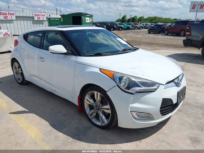 2017 Hyundai Veloster VIN KMHTC6ADXHU312366 IAAI salvage auction — UNDERCARRIAGE, Original (Texas), sold $475 on 2026-07-29 (photo 1)