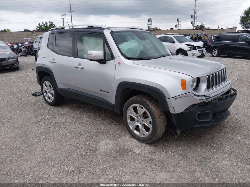 2017 Jeep Renegade VIN ZACCJBDB5HPE50895 IAAI salvage auction — FRONT END, Salvage (Missouri), sold $550 on 2026-08-17 (photo 1)