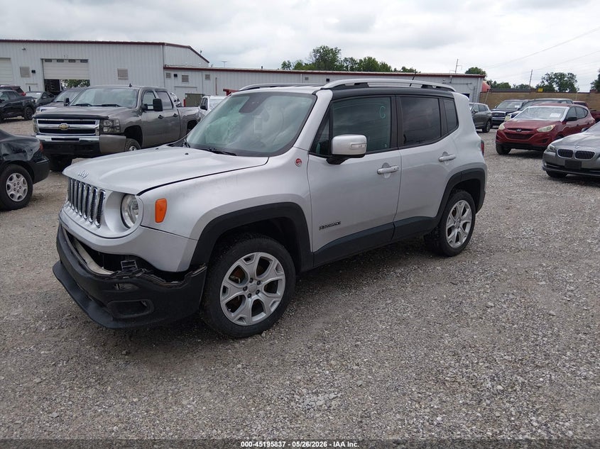 2017 Jeep Renegade VIN ZACCJBDB5HPE50895 IAAI salvage auction — FRONT END, Salvage (Missouri), sold $550 on 2026-08-17 (photo 2)