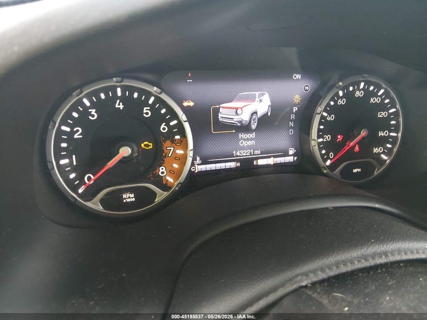 2017 Jeep Renegade VIN ZACCJBDB5HPE50895 IAAI salvage auction — FRONT END, Salvage (Missouri), sold $550 on 2026-08-17 (photo 7)