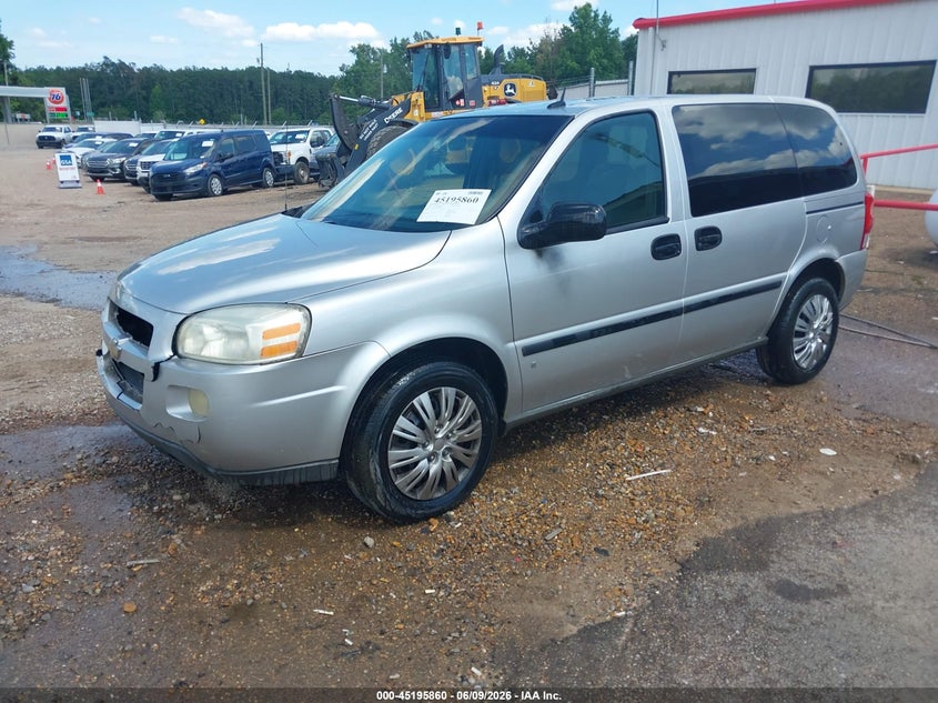 2008 Chevrolet Uplander VIN 1GNDU23138D108985 IAAI salvage auction — FRONT END, Clear (Mississippi), sold $350 on 2026-07-09 (photo 2)