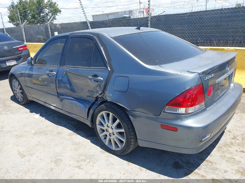 2004 Lexus Is VIN JTHBD192340088828 IAAI salvage auction — NORMAL WEAR, Clear - Dealer Only (California), sold $600 on 2026-07-09 (photo 3)