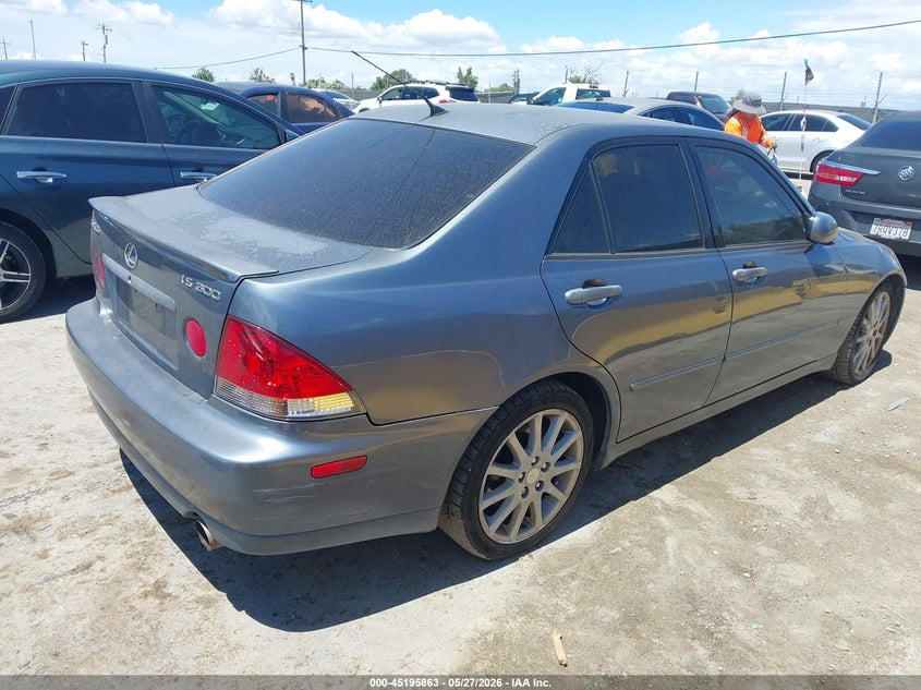 2004 Lexus Is VIN JTHBD192340088828 IAAI salvage auction — NORMAL WEAR, Clear - Dealer Only (California), sold $600 on 2026-07-09 (photo 4)