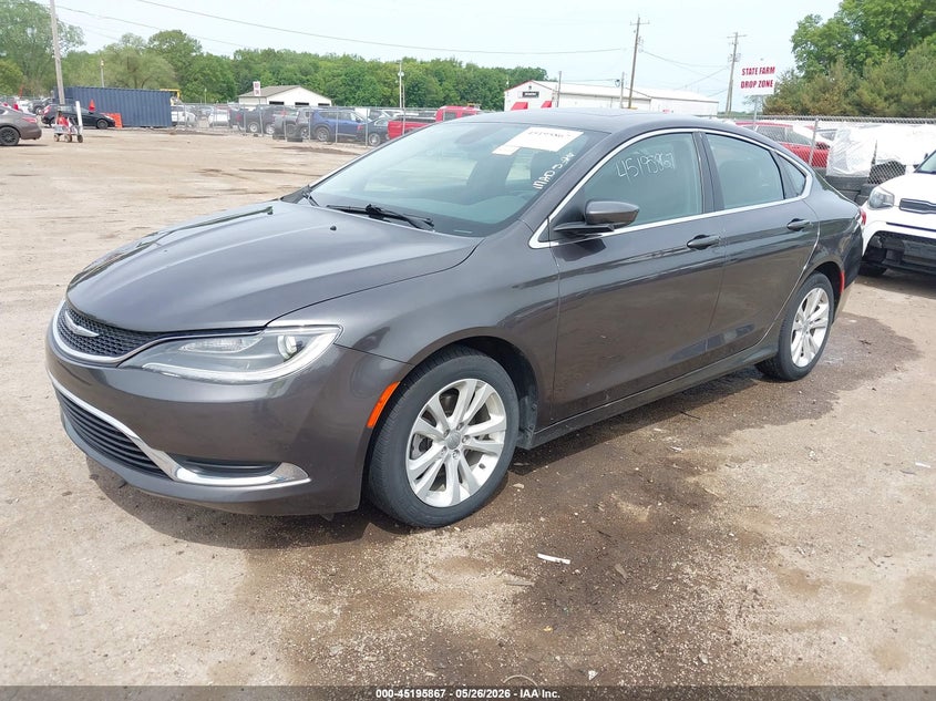 2016 Chrysler 200 VIN 1C3CCCABXGN168414 IAAI salvage auction — FRONT END, Salvage Title, sold $1,850 on 2026-07-29 (photo 2)