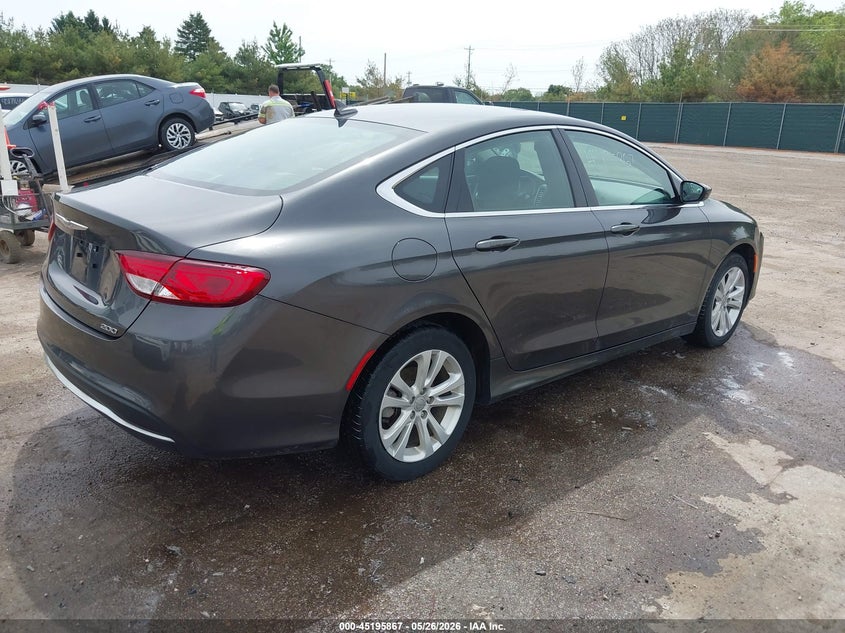 2016 Chrysler 200 VIN 1C3CCCABXGN168414 IAAI salvage auction — FRONT END, Salvage Title, sold $1,850 on 2026-07-29 (photo 4)