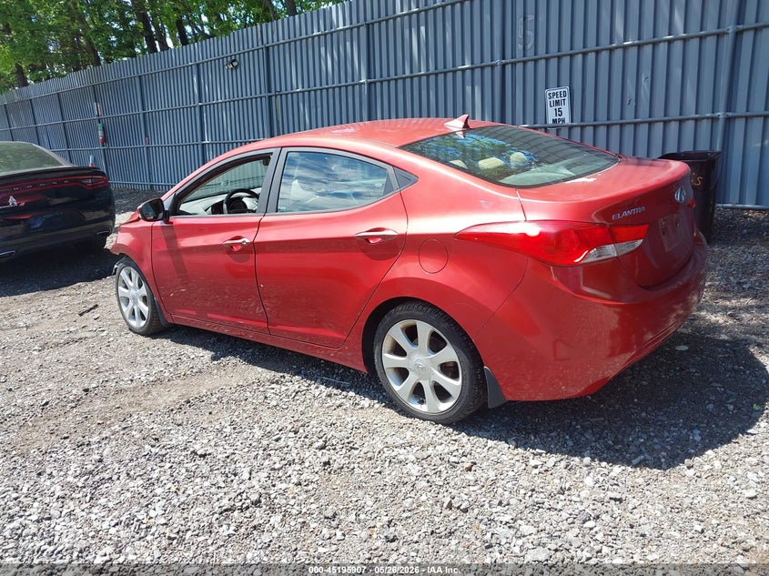 2013 Hyundai Elantra VIN KMHDH4AE5DU532737 IAAI salvage auction — FRONT END, Salvage Title, sold $475 on 2026-07-15 (photo 3)