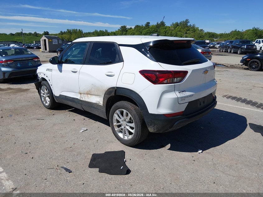 2025 Chevrolet Trailblazer VIN KL79MNSL5SB082344 IAAI salvage auction — LEFT FRONT, Salvage (New Hampshire), sold $4,850 on 2026-07-29 (photo 3)