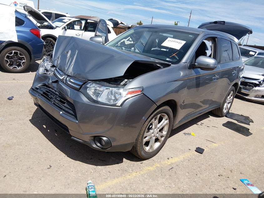 2014 Mitsubishi Outlander VIN JA4AZ3A38EZ011457 IAAI salvage auction — FRONT END, Salvage (Colorado), sold $675 on 2026-07-07 (photo 2)