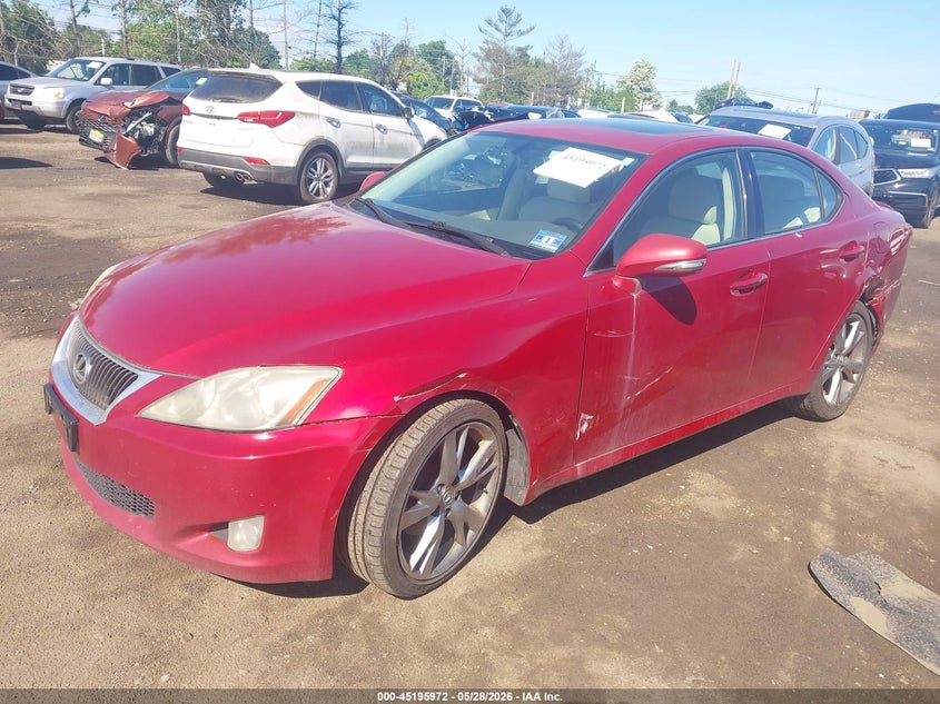 2010 Lexus Is VIN JTHBF5C21A5109491 IAAI salvage auction — FRONT END, Salvage (New Jersey), sold $1,800 on 2026-07-27 (photo 2)